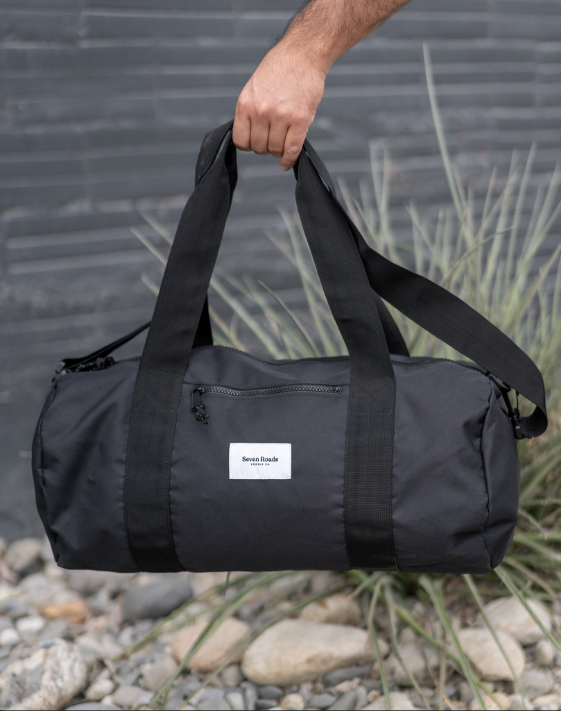 "Week-end Barrel Bag" - Sac baril recylé noir