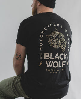 T-Shirt - Black Wolf Garage